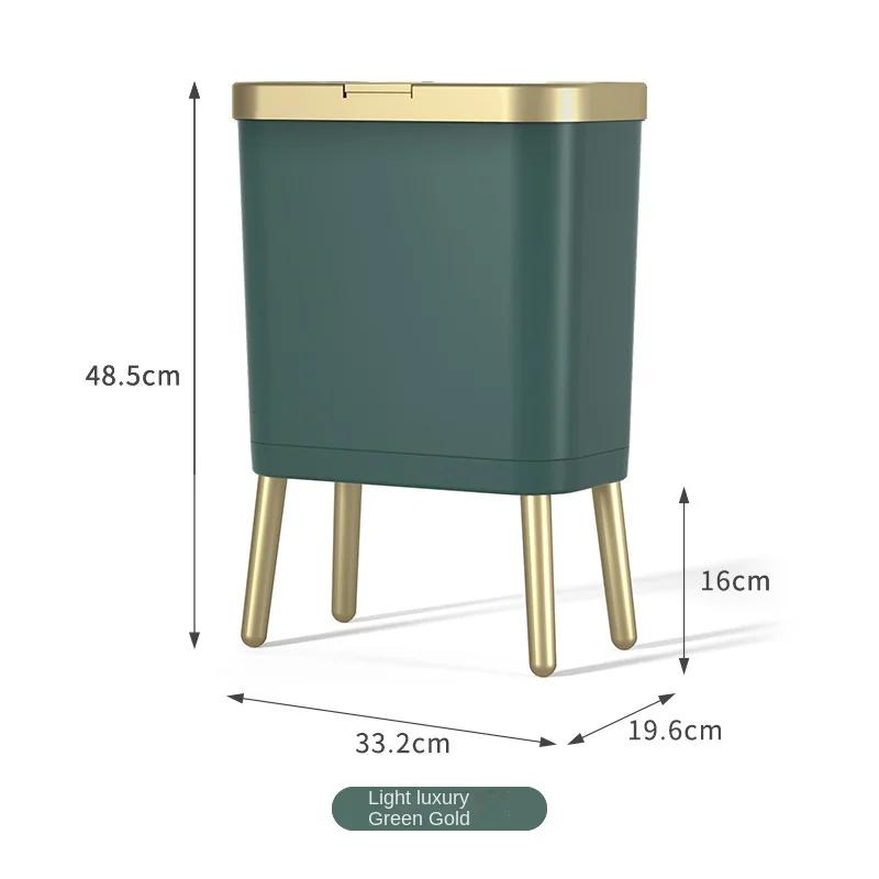 Угловая полка для ванной/кухни - Двухъярусная бесшовная настенная полка для хранения, многофункциональная зелёный