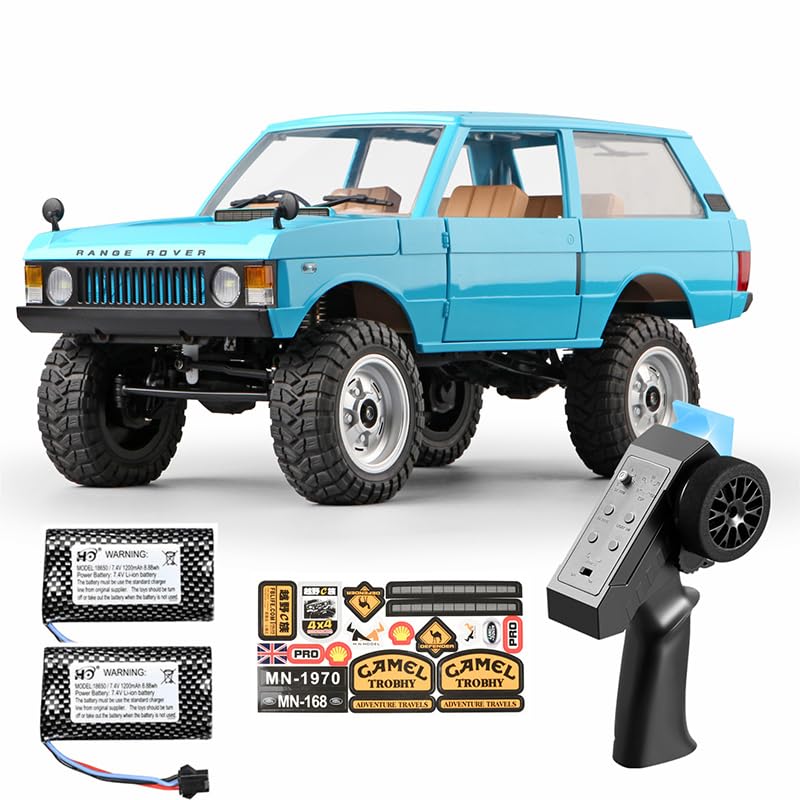 

MN MODEL Scale Range Rover SUV Technically 4WD Officially Licensed Birthday Gift for Christmas Gift 112 First-Generation MN-168 Radio-Controlled синій