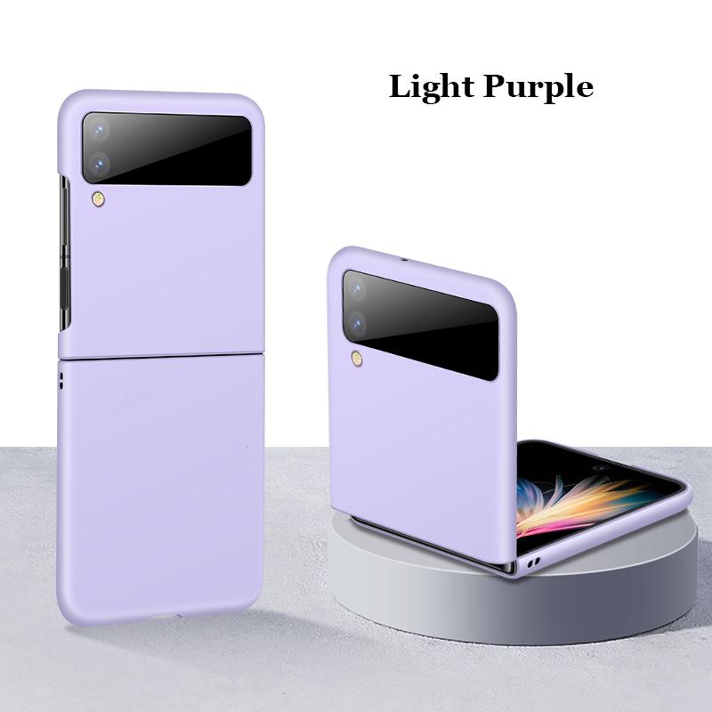 

Ультратонкий матовый чехол для ПК с защитой от отпечатков пальцев для Samsung Galaxy W22 W23 W24 Z Flip 5 4 3 Flip5 Flip4 противоударная задняя крышка протектор W24 Flip светло-фиолетовый