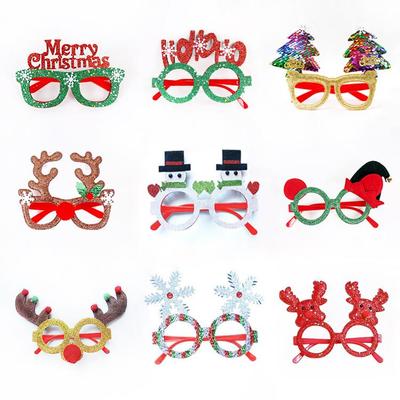 Creative Christmas Glasses - Santa, Snowman, Antlers for Adults & Kids