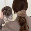 Cuerda de Pelo Grande de Felpa Otoño/Invierno Para Mujer Exquisita Diadema de Simulación de Visón Scrunchies Accesorios de Moda para el Cabello Set Coreano Ins