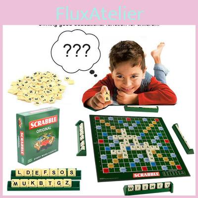 Game Scrabble Board Spelling Puzzle Game Educational Toy Family Party Kids Adult