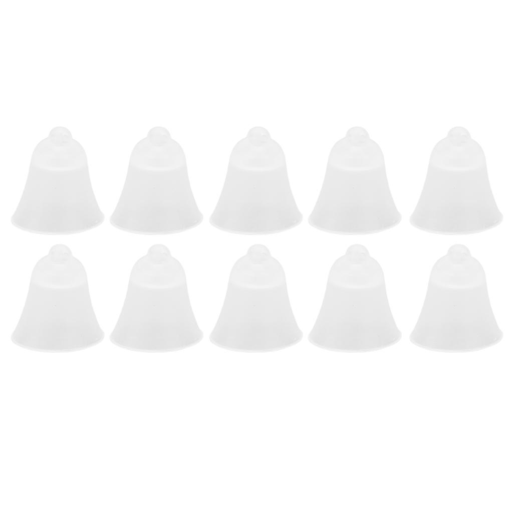 10Pcs 3 Hole White Hearing Amplifier Domes Earbud Tips Soft Static Free Silicone Hearing Amplifier E