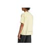 adidas X National Geographic Aeroready Outdoor Szybkoschnący T-shirt z okrągłym dekoltem i raglanowymi krótkimi rękawami Unisex Góra Pudrowo-żółty JD5961