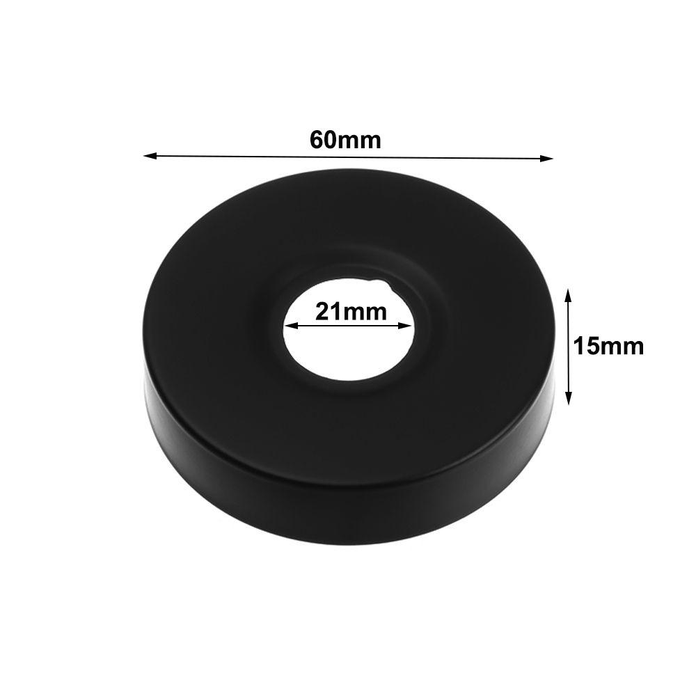 Black Shower Faucet Cover Chrome Finish Shower Arm Flange New Flange Cover Plate