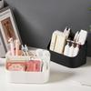 Desktop Storage Box Multi-functional Makeup Brush Remote Control Holder Plastic Storage Dividing Box Office Supplies Organizer