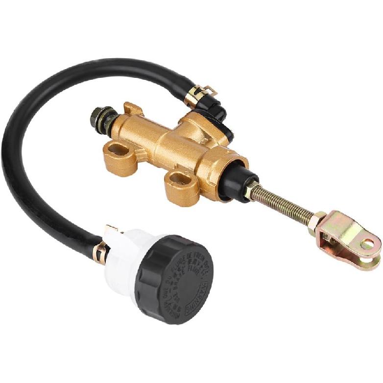Brake Pump For Rps Minibike,Rear Brake Pump Motorbike Master Cylinder,Universal Rear Foot Brake Master Cylinder Pump with Reservoir Hydraulic Brake
