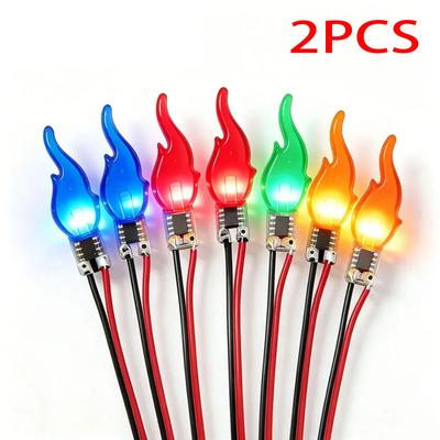 LED Flame Filament DC 3V COB Candles Lamp With Flickering Flame DIY Welding With Strip Line Decoration Light Bulb Accessories