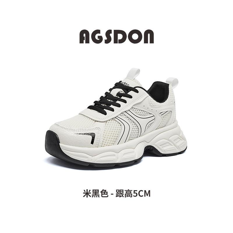 

Augustine platform dad shoes women s spring 2025 new white lightweight casual shoes show feet small sports shoes 40