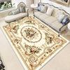 European Golden Carpet Luxury Washable Non-slip Rug for Living Room Bedroom Lounge Large Size Floor Mat Decoration