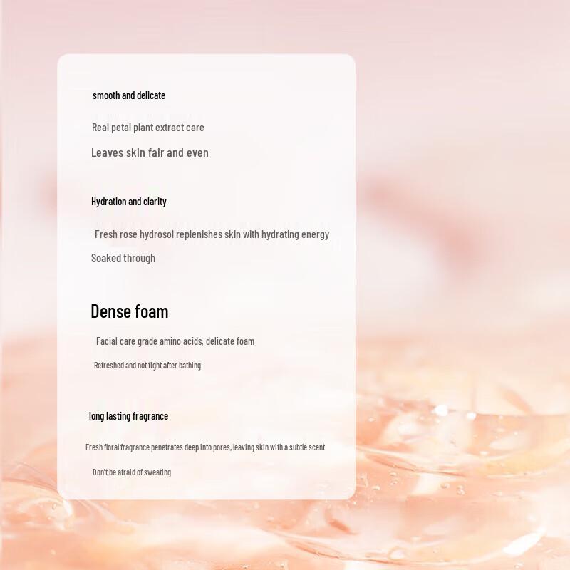 Half Acre Field Rose Petal Scented Shower Gel