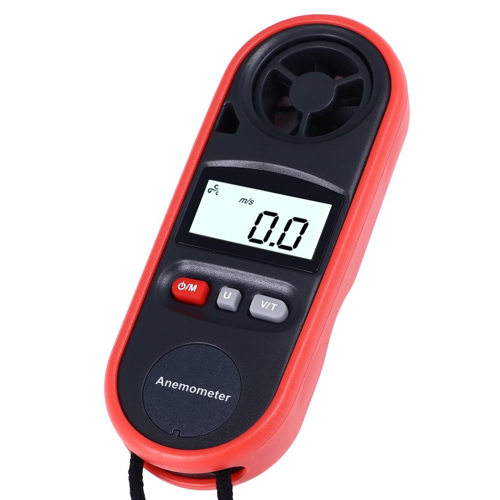 Anemometer Handheld Digital Wind Speed Meter Gauge Air Flow Tester for House HVAC 14 Fahrenheit ‑113 Fahrenheit