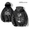 Korn Rock Band World Tour pulóverek Vintage mosott férfi pulóverek Pamut Hip Hop utcai ruházat Kapucnis pulóver Laza Y2K felsők