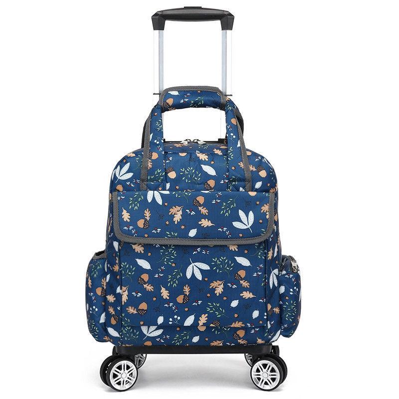 Geantă de mână tip cărucior pliabilă, ușoară și impermeabilă, cu roți universale pentru călătorii scurte și îmbarcare