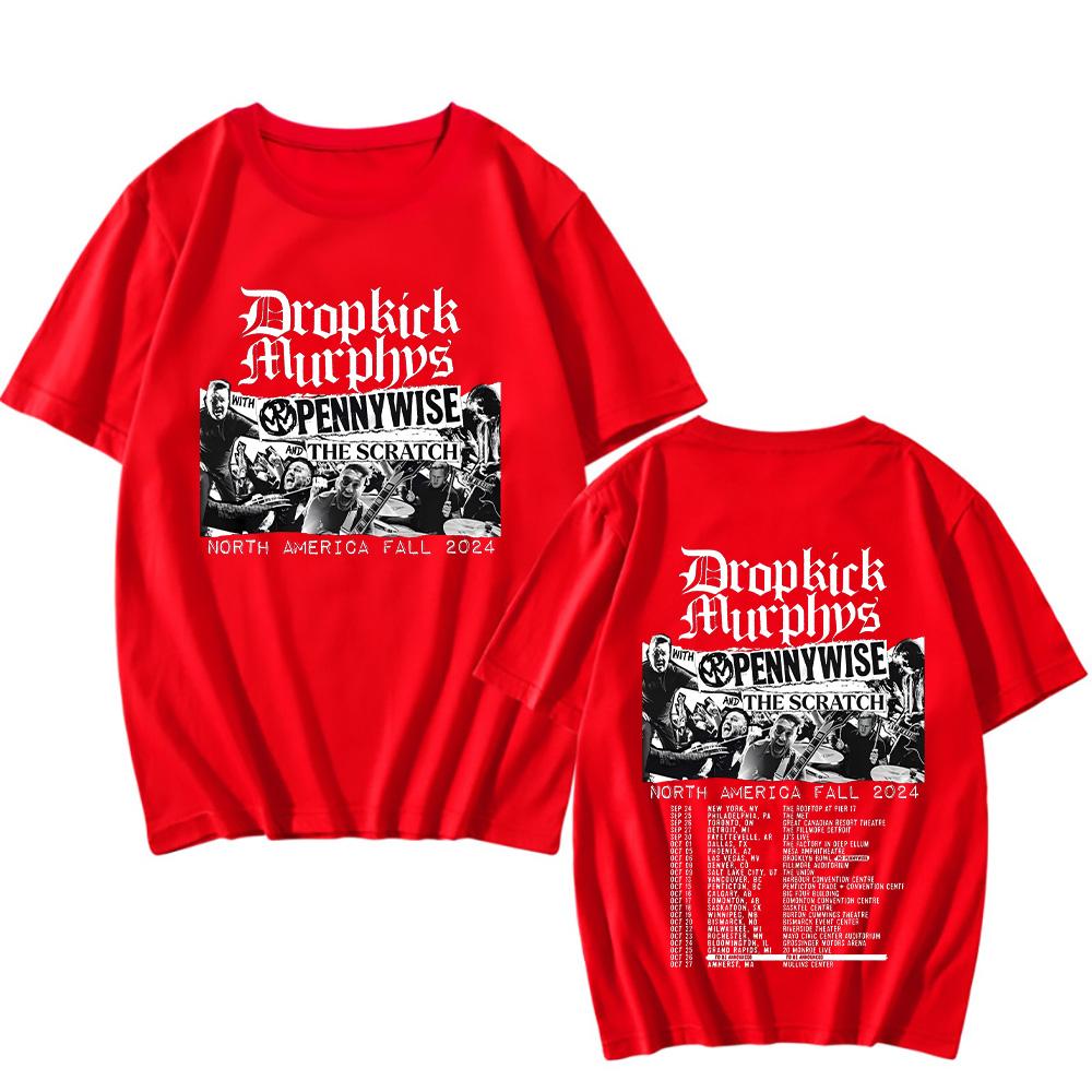 Dropkick Murphys North America Fall Tour T-shirts for Women Men Cotton Clothing Short Sleeve Oversized Top High Quality Fan Tees