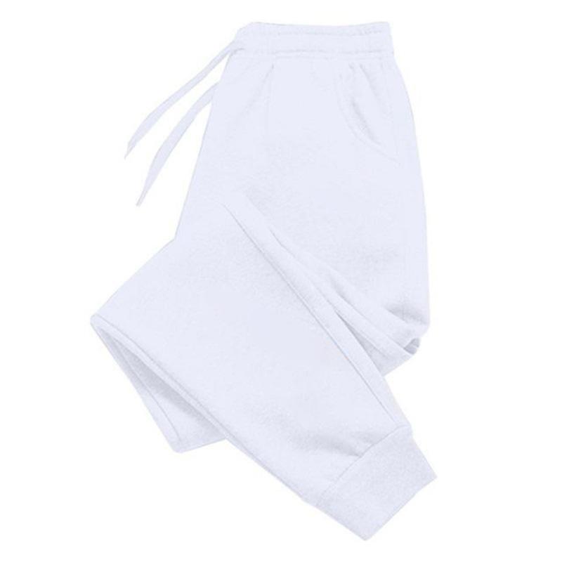 Men's Tapered Velvet Sweatpants with Cuffs for Fitness, Running, and Casual Wear