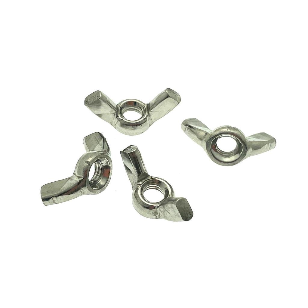 Hand-Tightened 201/304 Stainless Steel Wing Nut for M3-M12 Bolts