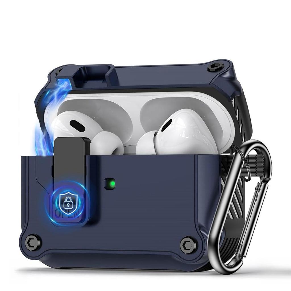 AirPods Pro 3 Flip Cover Case: Auto Buckle Protective Cover for Apple 4th Gen Pro2 Earphones.