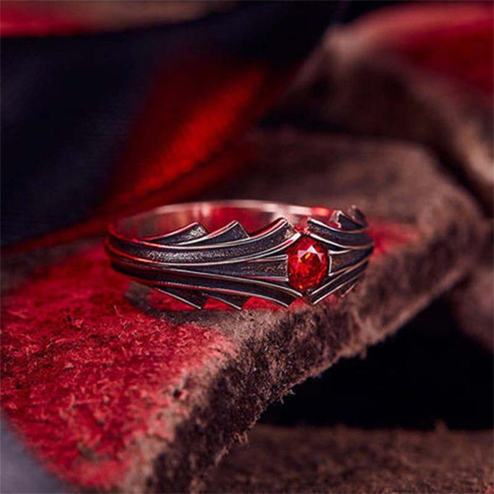 

New Fate Stay Night Dark Animation Ruby Ring Daily Anime Cosplay Jewelry Accessories resizable червоний