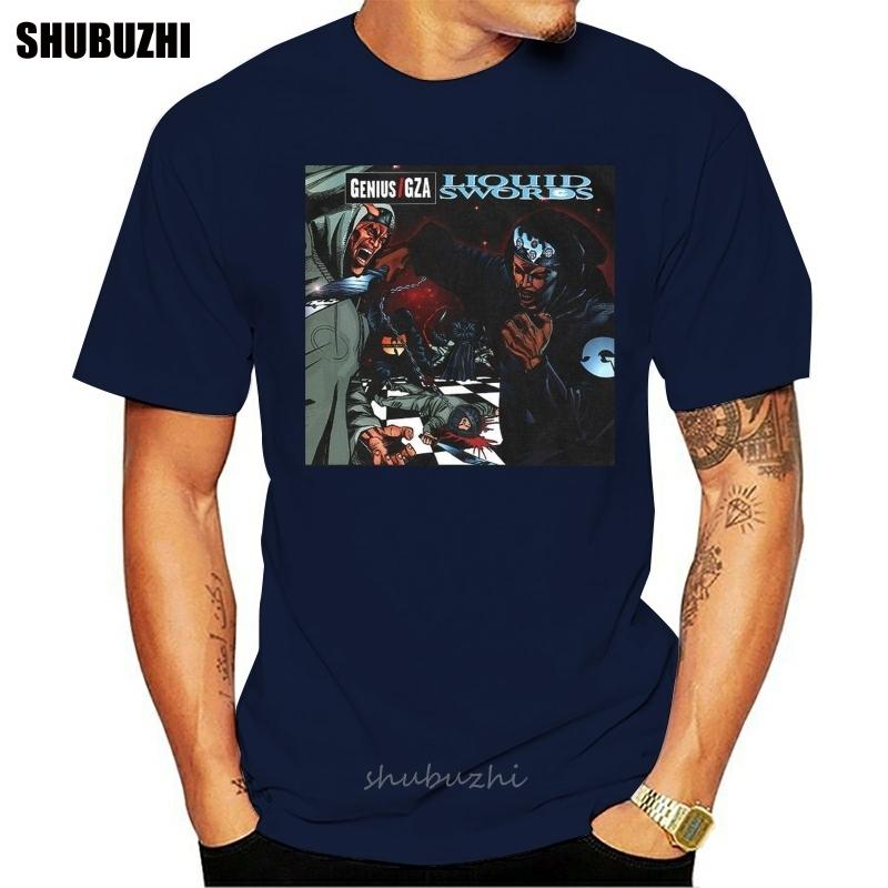 

GZA Liquid Swords Black Tops Tee T Shirt TShirt High Quality Casual Printing male brand teeshirt men summer cotton t shirt S
