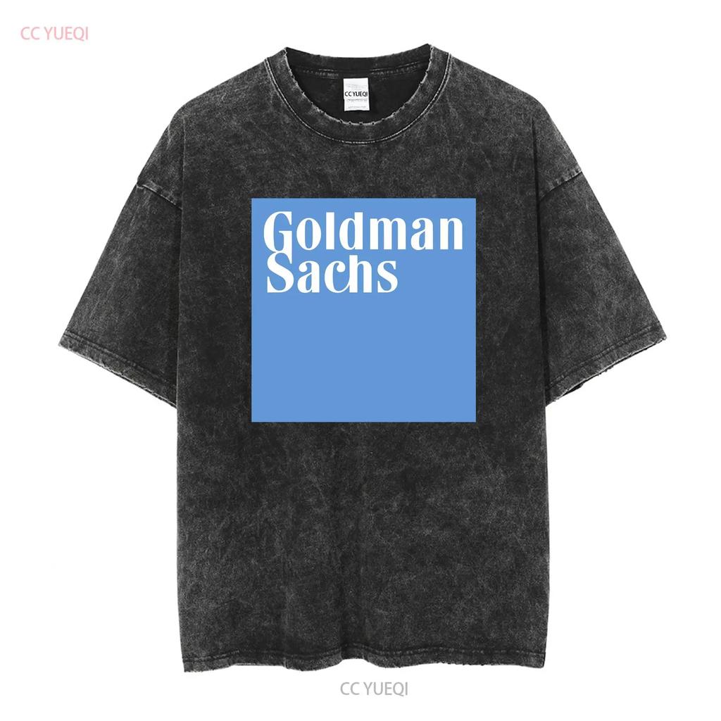 Goldman Sachs Logo T Shirt USA Size S XXL Long or Short Sleeves Vintage Washed Stylish Stretched Comfortable Versatile Graphic
