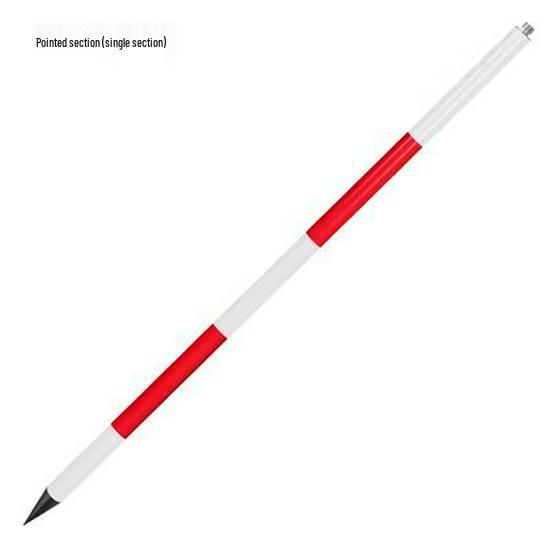 Benchmark Aluminum Alloy Measurement Pole: Thickened, Red and White Scale, Available In 2m, 3m, and 5m Lengths for Engineering Surveying.