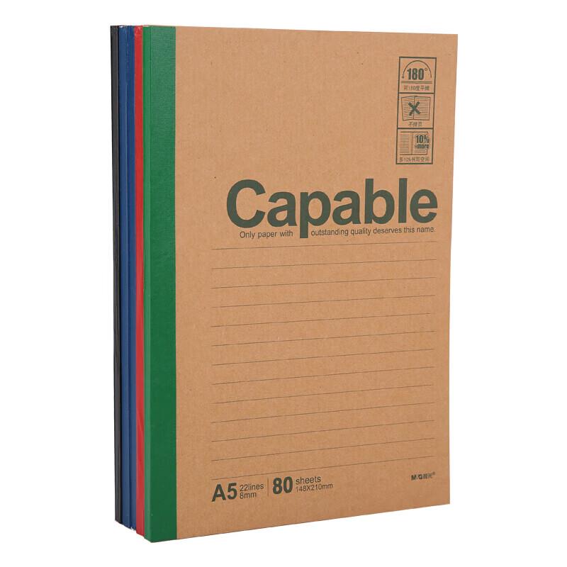 M&G A5 Soft Cover Notebook (5-Pack)