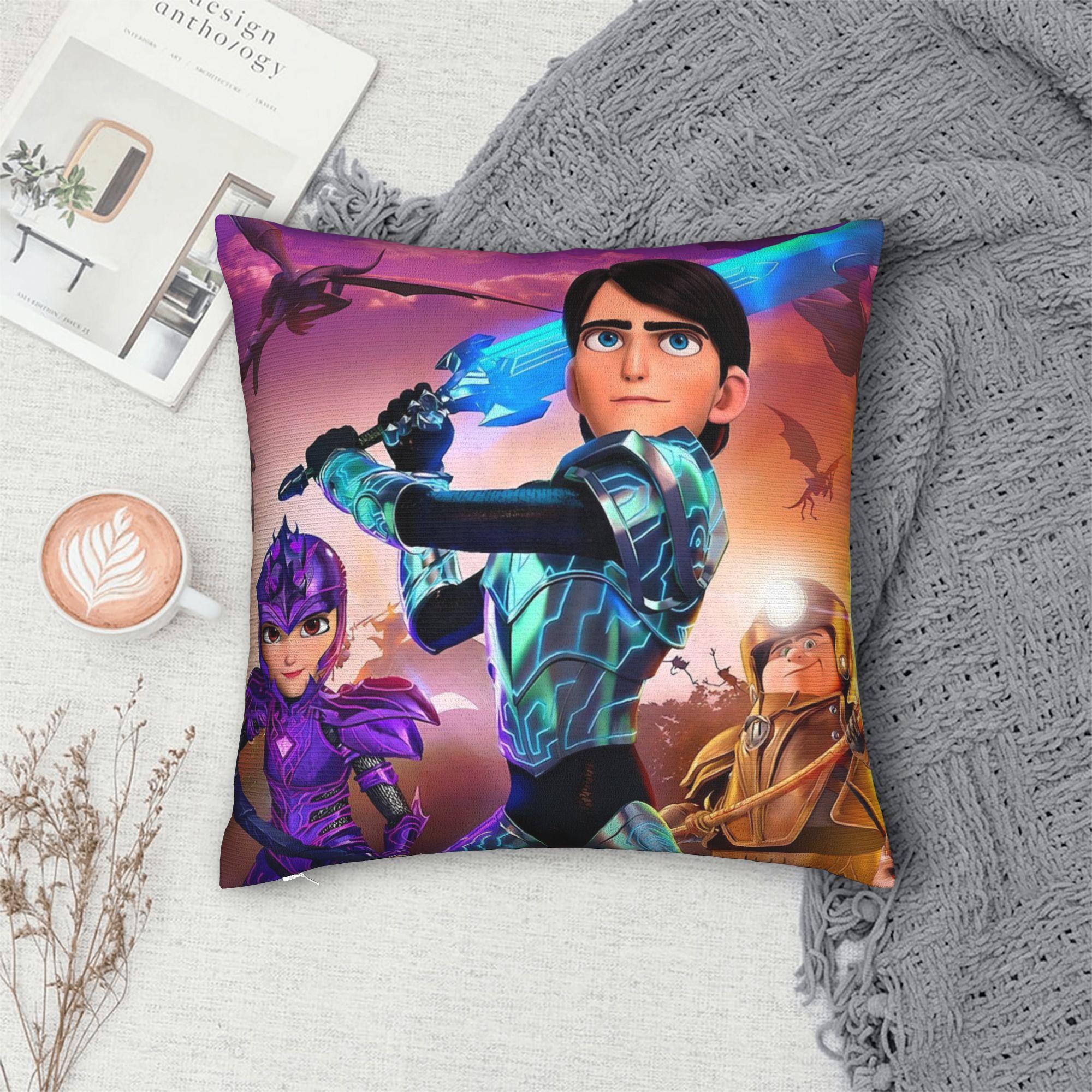 Fine Glasses Unisex Trollhunters Tales Of Arcadia Pillowcases Vintage Pillow Case For Living Room Sofa Soft Pillow Cover