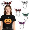 Witch Costume Accessories Halloween Bat Headband, Felt Glitter Hairband Versatile Festival Hair Ornament for Costume, Masquerade Party Prop
