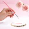 25 Piece Nail Art Tools, Nail Brush Set,Palette, Stand & 2-way Acrylic Silicone Engraving Pen Dotting Pen Tools,For Nail Art DIY Home