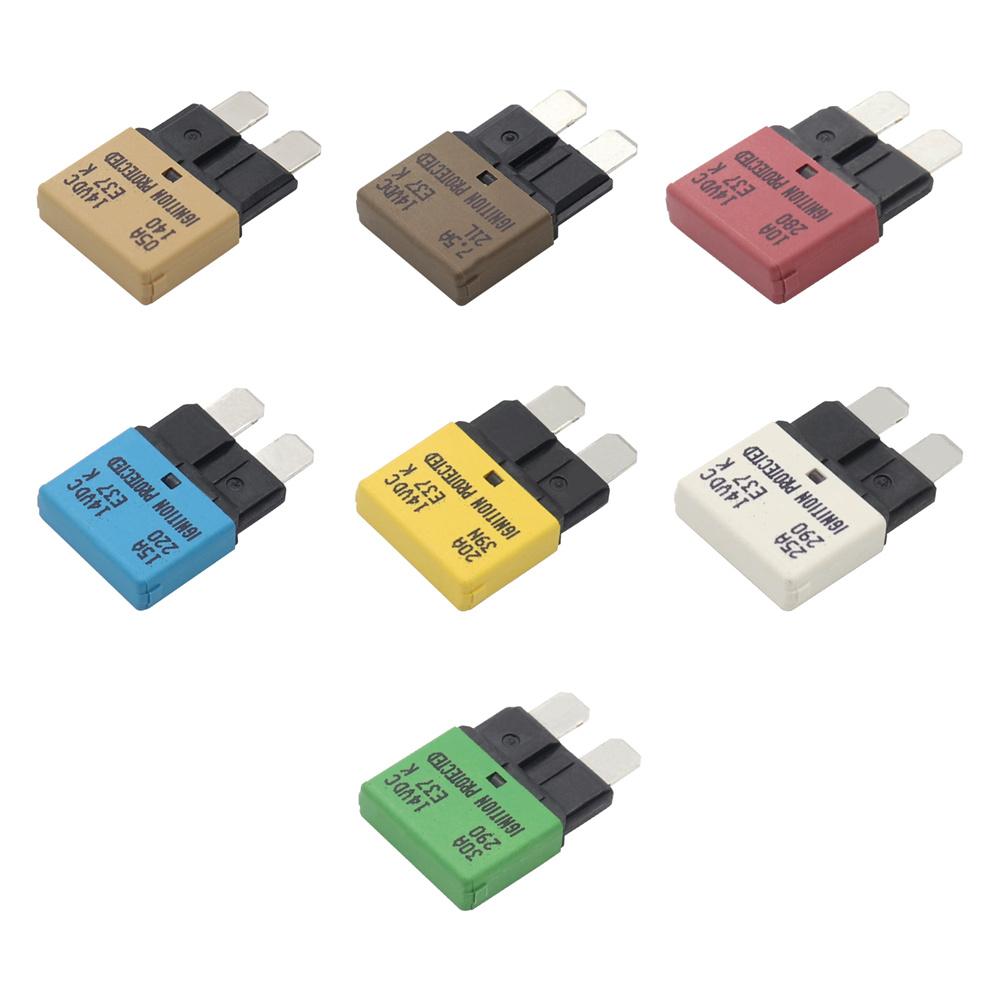 Auto Resettable Circuit Fuse Breakers w/ Fuse Holder Kit For Car/RV/Boat/Marine