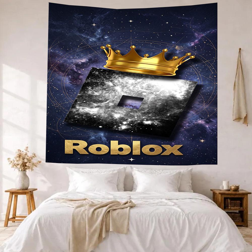 Roblox Vægdekoration Vægtæppe Kunst Til Kæledyrs Mindesmærke Fødselsdag Bryllupsfest Baggrund Familiegave