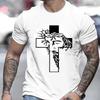 Y2k T-shirts for Men Clothes Short Sleeve T-shirts for Men Women's Tops Woman Jesus Saved My Life Unisex Oversized T-shirt Tops