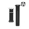 Compatibile con Cinturino in Silicone Apple Watch Serie 10, Cinturino Oceanico con Doppia Fibbia per Serie 9 e Modello Sportivo Ultra 11 Serie 2.