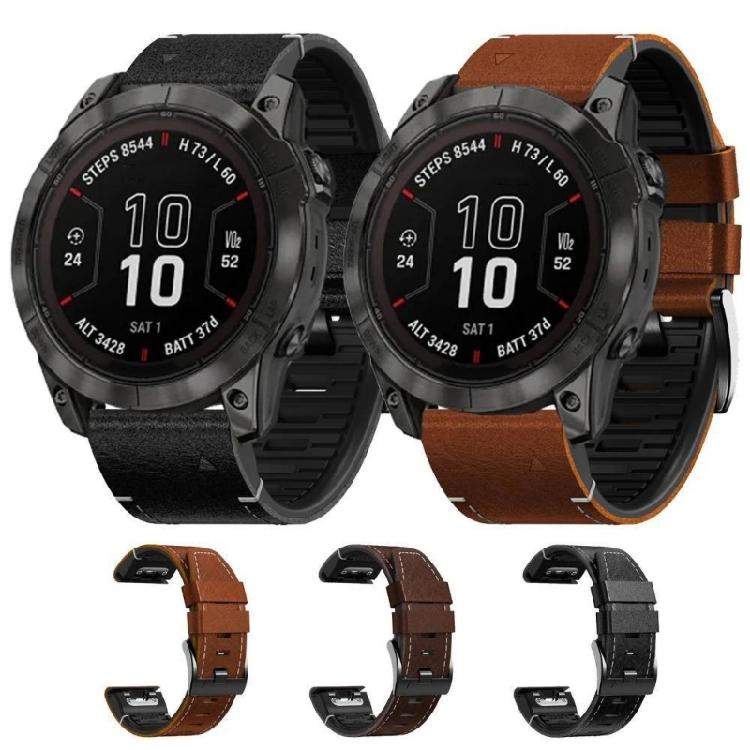 Leather Watch Band 26mm Easy Change Strap Smartwatch Accessories Easyfit Wriststrap Comfortable Wear for Smartwatches