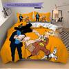 Tintin'S Adventures Orange Land Print 3Pcs Bedding Setduvet Cover With 2 Bedropillowcase Home Birthday Gift