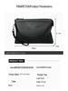 Men's Cross-Border Fashion Zipper Clutch: Large Capacity, Textured Handbag for Business & Portability.