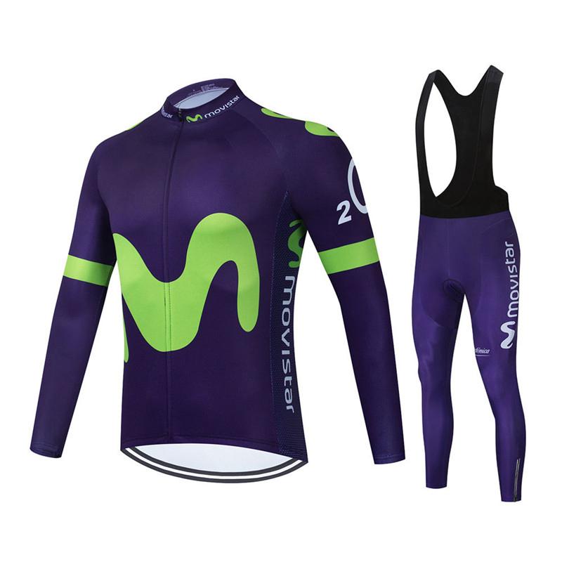 2026 Movistar Team Lange Mouw Wielertruien Ropa Ciclismo Maillot Fietskleding Ademend Mtb Fiets Wielerkleding