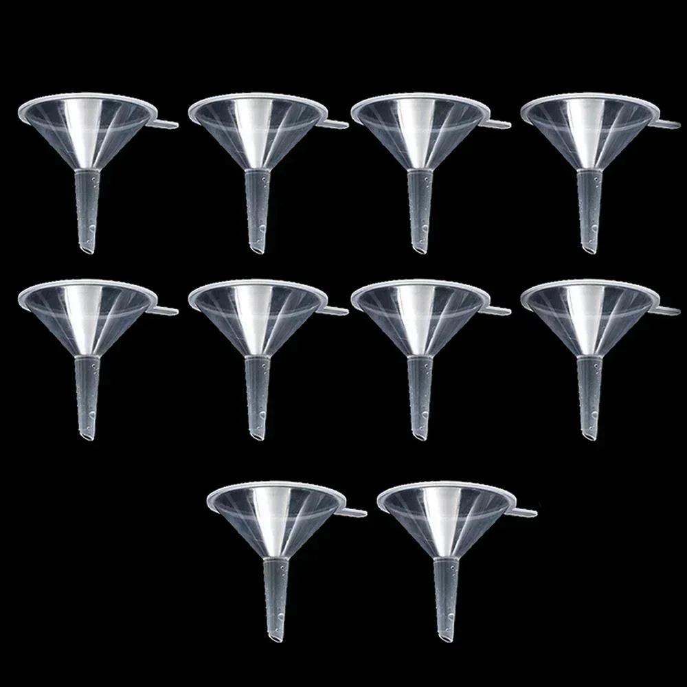 Mini Transparent Funnel Small Mouth Liquid Oil Hopper Plastic Gadgets Home Kitchen School Laboratory Experimental Supplies Tools