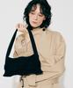 PLEATSMAMA Bow Flap Bag Black