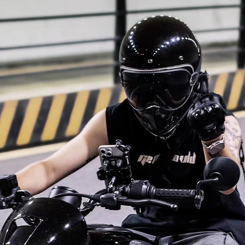 Lishi Retro Full-Face Motorcycle Helmet