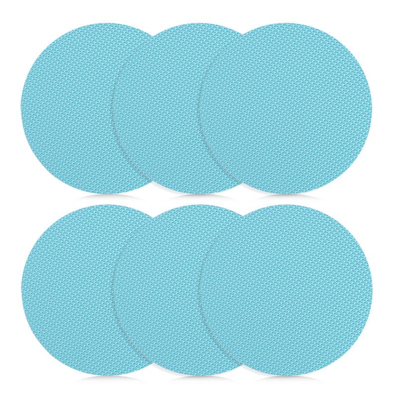 Round Anti-slip Waterproof Stickers for Bathroom & Kitchen Tiles - Pink & Blue