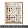 100 Kinds of Natural Ore Specimen Ornaments, with Glass Dust Cover, Decorative Paintings, Crystal Gems, Birthday Gifts