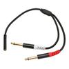 3.5mm To Dual 1 4 Inch Sound Splitter Cable 1 8 Stereo Female To Dual 6.35mm Mono Male Sound
