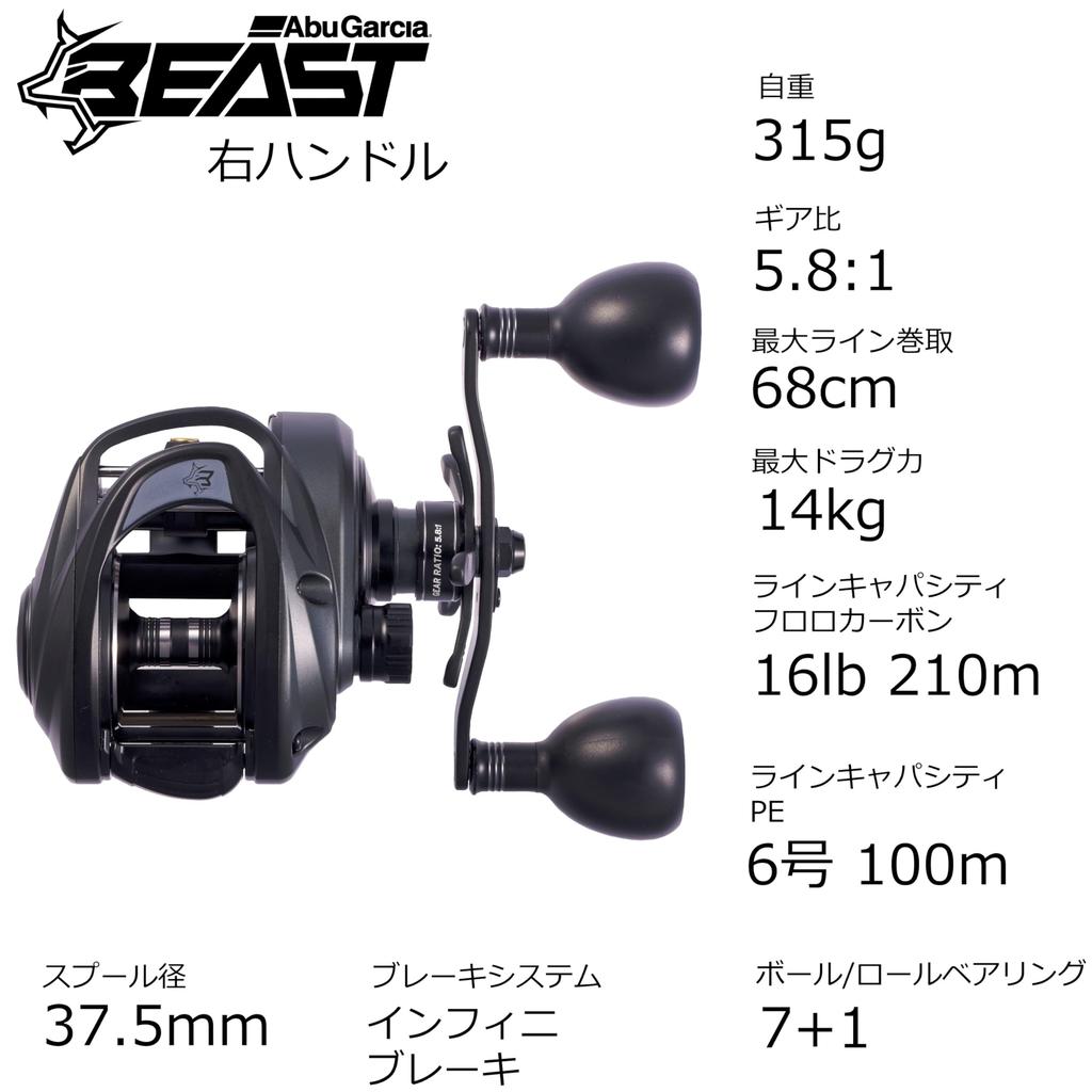 Abu Garcia Beast LP Beast 300 Baitcasting Low für und Monster Big Game Rolle, Profil, Barsch, Salzwasser, Fisch,