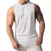 Men Muscle Fit Sleeveless Tank Top With Side Cutout Workout Gym Shirt