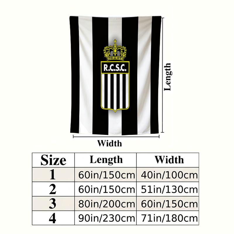 R Charleroi Sc Wall Tapestry Aesthetic Wall Hanging Printed Fabric Blanket Decorative Tapestries For Bedroom Living Room Home Decor