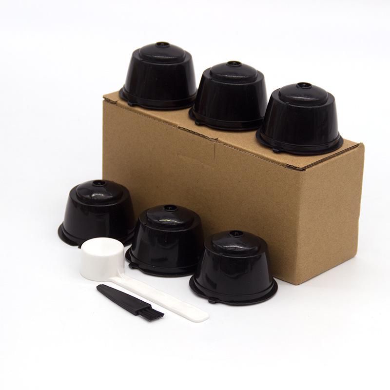 6-Pack Coffee Capsule Cups for DOLCE GUSTO with Filter Box Set