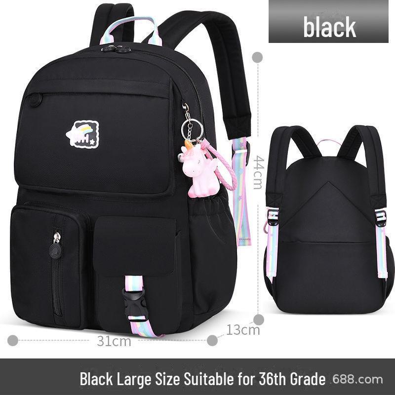 Stylish Lightweight School Backpack for Kids - Large Capacity, Spine Protection, Gender Neutral