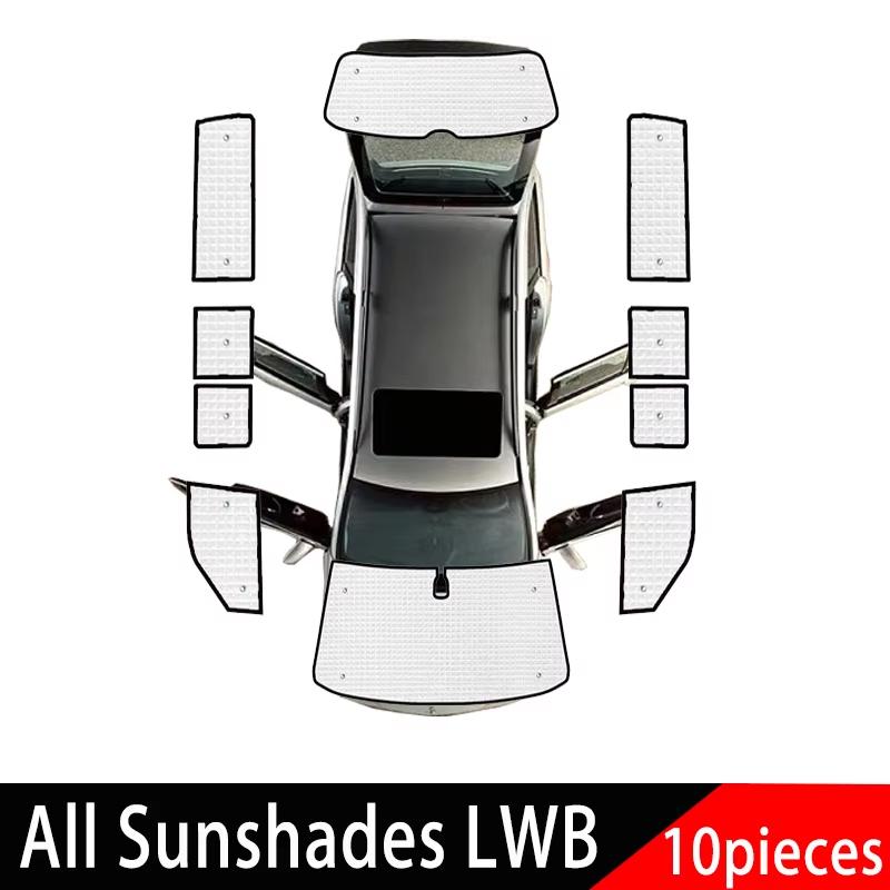 For Volkswagen VW Transporter Caravelle Multivan Doubleback T6 LWB 2015~2025 2024 Sun Visor Sunscreen Blocks UV Rays Accessories